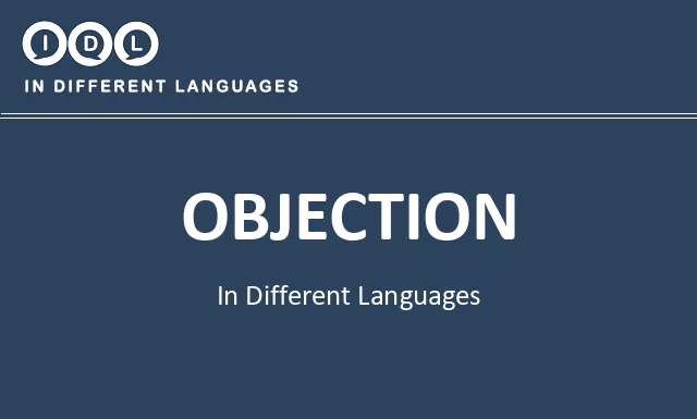 Objection in Different Languages - Image