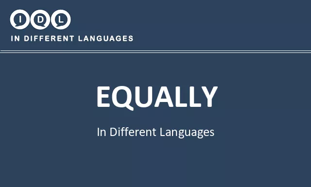 Equally in Different Languages - Image