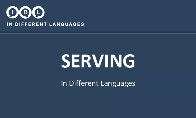 Serving in Different Languages - Image