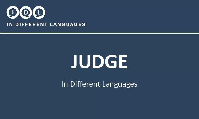 Judge in Different Languages - Image