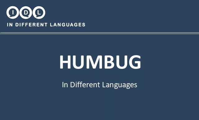 Humbug in Different Languages - Image