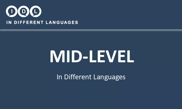 Mid-level in Different Languages - Image