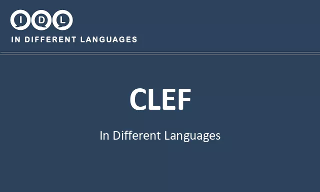 Clef in Different Languages - Image