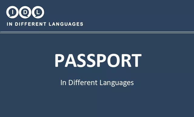 Passport in Different Languages - Image