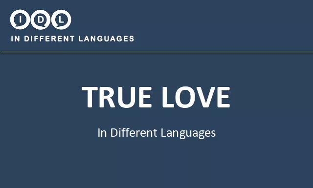 True love in Different Languages - Image