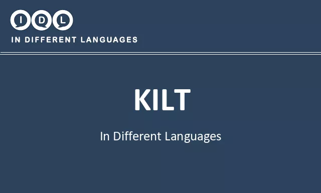Kilt in Different Languages - Image