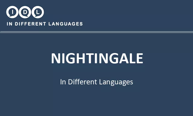 Nightingale in Different Languages - Image
