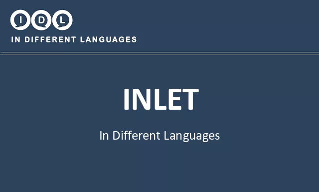 Inlet in Different Languages - Image