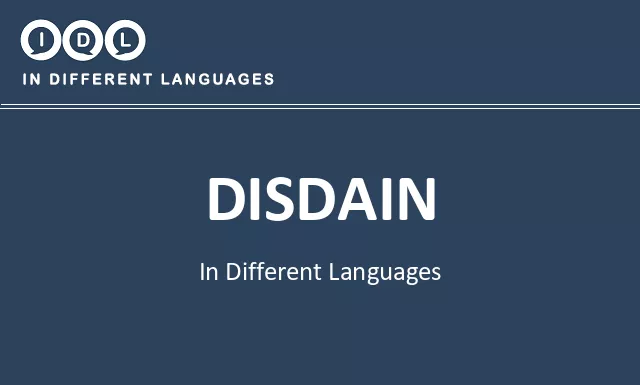 Disdain in Different Languages - Image