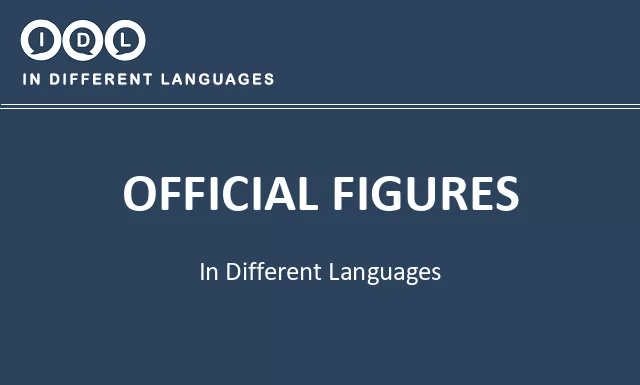 Official figures in Different Languages - Image