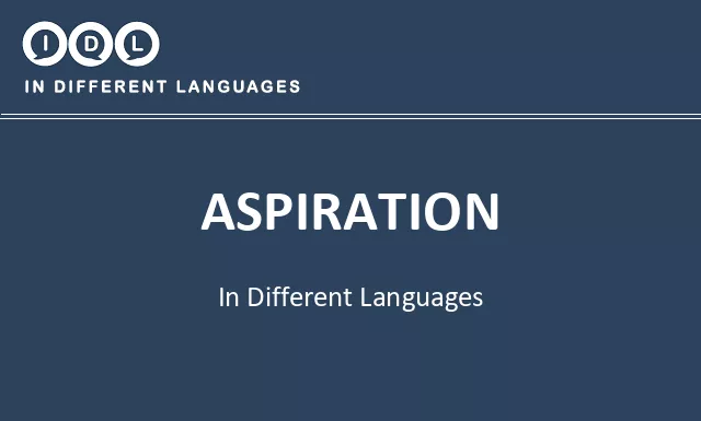 Aspiration in Different Languages. Translate, Listen, and Learn