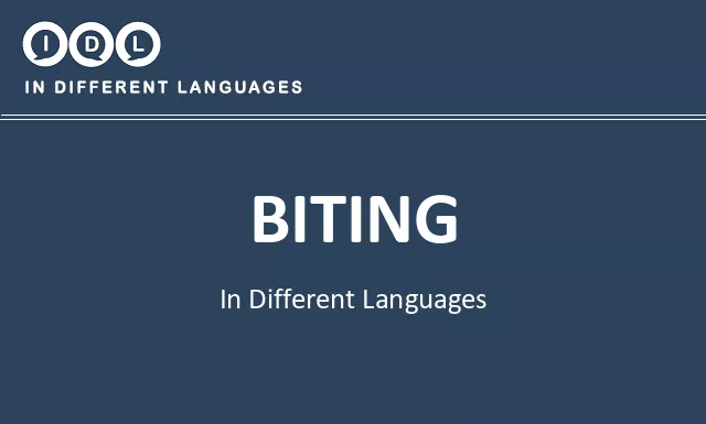 Biting in Different Languages - Image