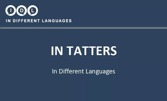 In tatters in Different Languages - Image