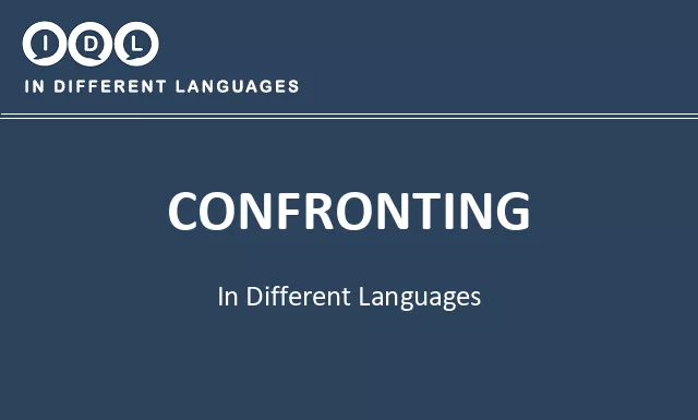 Confronting in Different Languages - Image