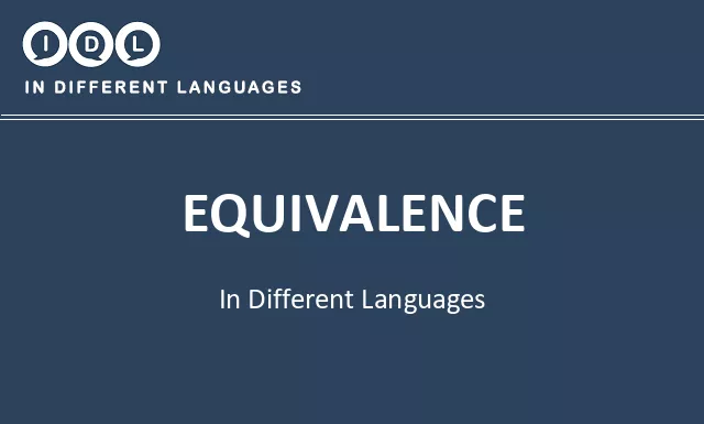 Equivalence in Different Languages - Image