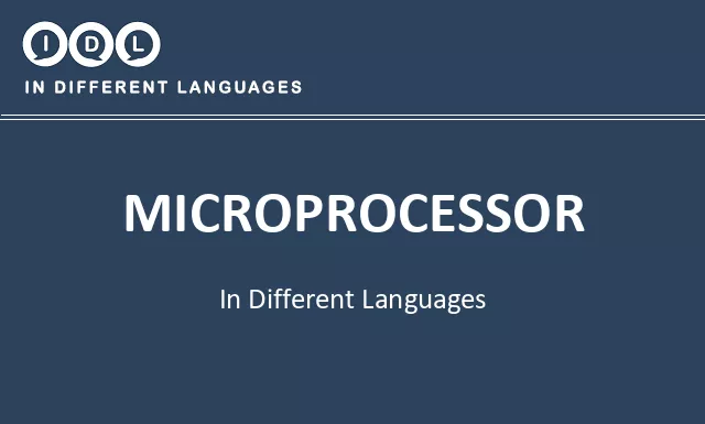 Microprocessor in Different Languages - Image