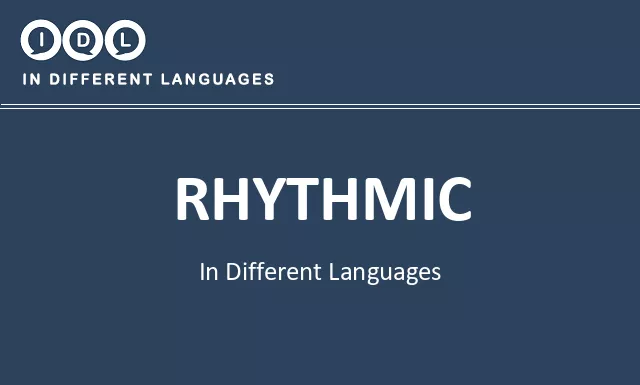 Rhythmic in Different Languages - Image
