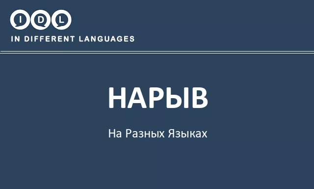 Нарыв на разных языках - Изображение